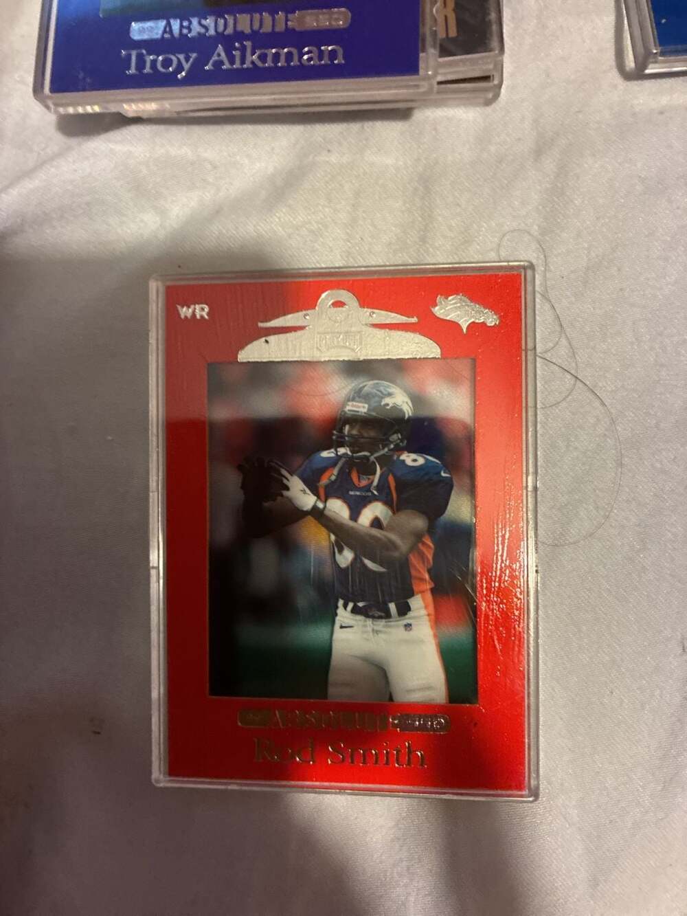 Playoff Absolute SSD Rod Smith Football Card Red Parallel #30